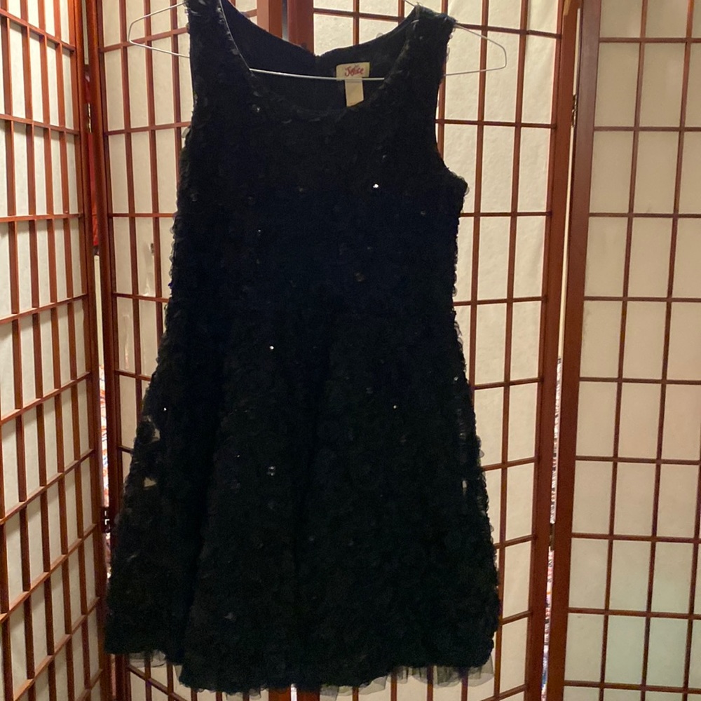Justice black dress Sz 16